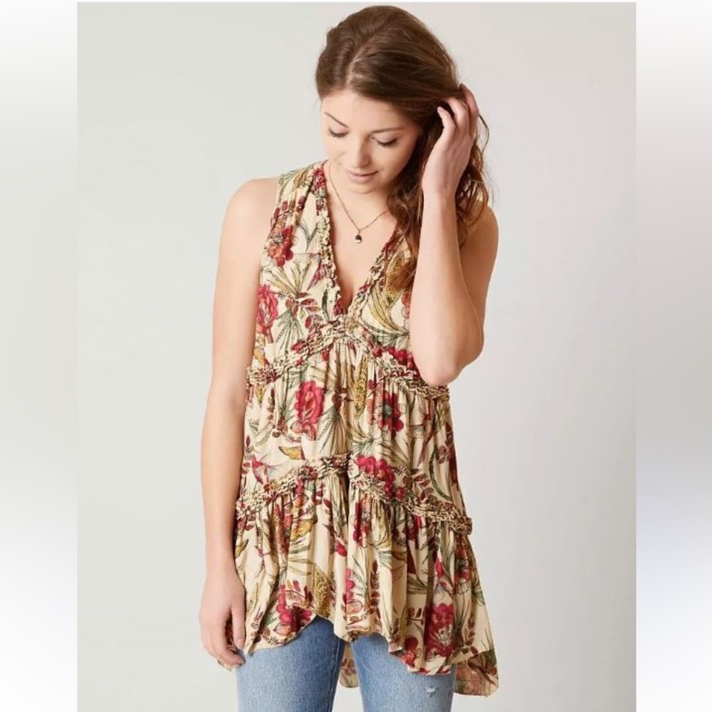 Free People Hummingbird Print Tank
